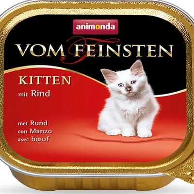 ZESTAW ANIMONDA Vom Feinsten Kitten smak: z wołowiną 16 x 100g