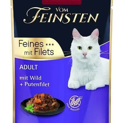 ANIMONDA Cat Vom Feinsten Adult Dziczyzna + filet z indyka saszetka 85g