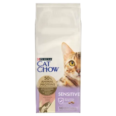 PURINA Cat Chow Sensitive Karma z łososiem 15kg