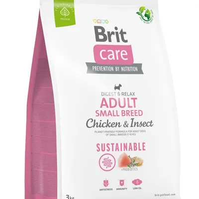 BRIT CARE Dog Sustainable Adult Small Breed Chicken & Insect 3kg