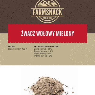 FarmSnack Żwacz wołowy mielony 100g