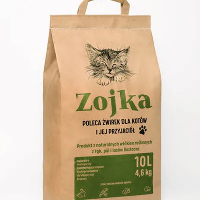 ZOJKA Żwirek dla kota - drewniany, zbrylający 10l / 4,6kg