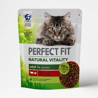 PERFECT FIT™ Natural Vitality 1+ z Wołowiną i Kurczakiem 650 g - sucha karma dla dorosłych kotów