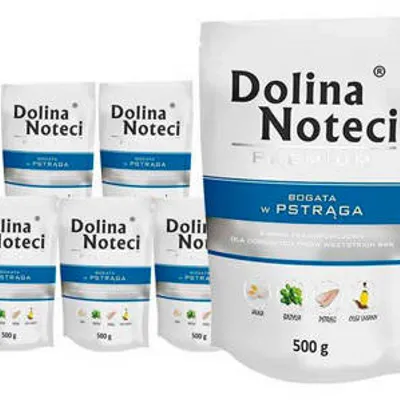 ZESTAW Dolina Noteci Premium Pstrąg 10 x 500g