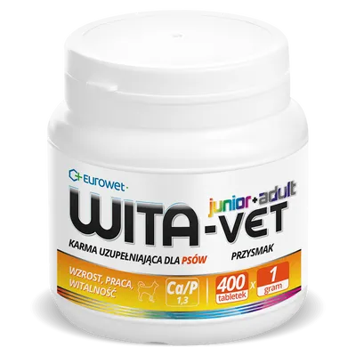 WITA-VET JUNIOR+ADULT Ca/P 1,3 1g 400tab