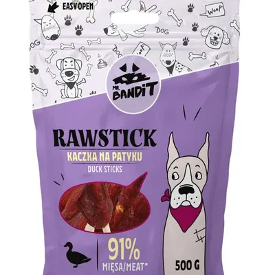 Mr Bandit - Rawstick – Kaczka na patyku 500g