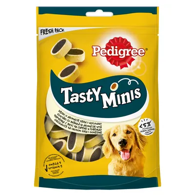 PEDIGREE® Tasty Minis 140g - przysmak dla dorosłych psów, o smaku wołowiny i sera