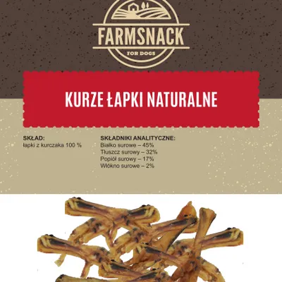 FarmSnack Kurze Łapki Naturalne 1kg