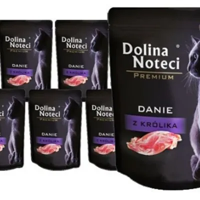 ZESTAW Dolina Noteci Premium dla kota - Danie z królika 10 x 85g