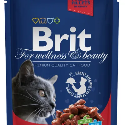 BRIT Cat WOŁOWINA i GROSZEK 100g