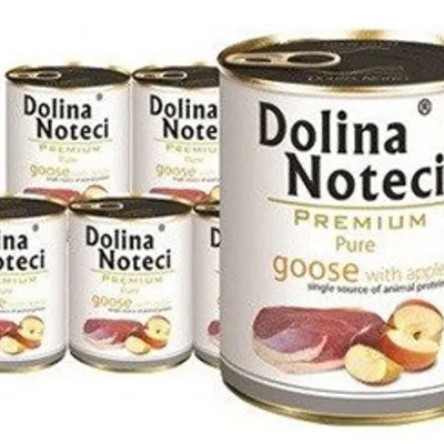 ZESTAW Dolina Noteci Premium Pure gęś z jabłkiem 12 x 800g