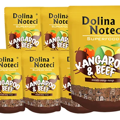 ZESTAW DOLINA NOTECI SUPERFOOD kangur i wołowina 10 x 300g