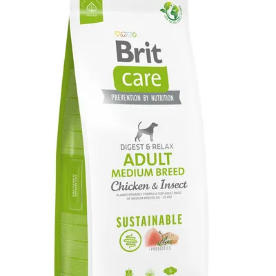 BRIT CARE Dog Sustainable Adult Medium Breed Chicken & Insect 12kg