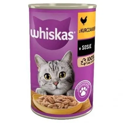 WHISKAS kawałki z kurczakiem w sosie 400g