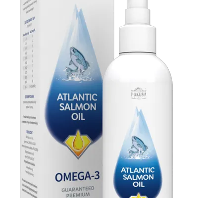 POKUSA Atlantic Salmon Oil - olej z łososia dla psów i kotów 1000ml