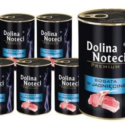 ZESTAW Dolina Noteci Premium dla kota -bogata w jagnięcinę 12 x 400g