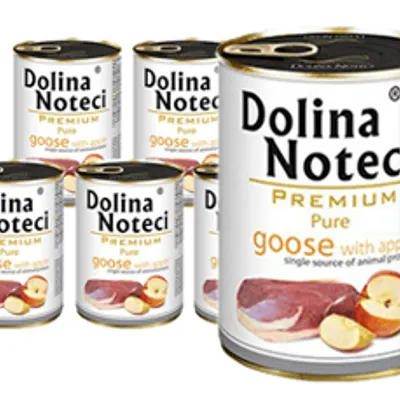 ZESTAW Dolina Noteci Premium Pure gęś z jabłkiem 12 x 400g