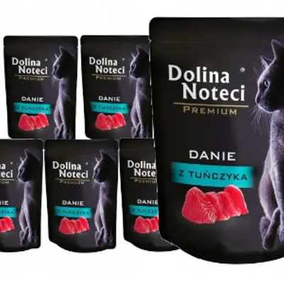 ZESTAW Dolina Noteci PREMIUM dla kota - danie z tuńczyka  10 x 85g