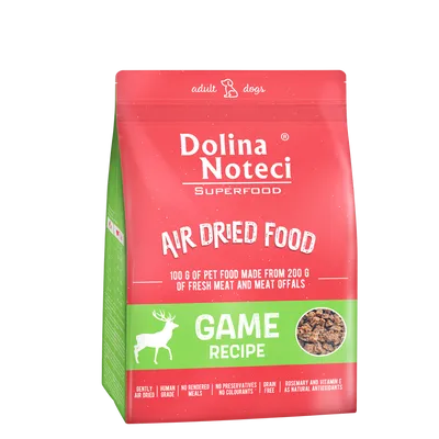 DOLINA NOTECI Superfood Danie z dziczyzny- karma suszona dla psa 1kg