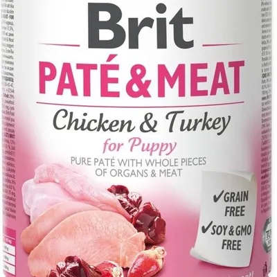 BRIT PATÉ & MEAT CHICKEN & TURKEY FOR PUPPY 800g