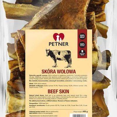 PETNER Skóra wołowa 400g