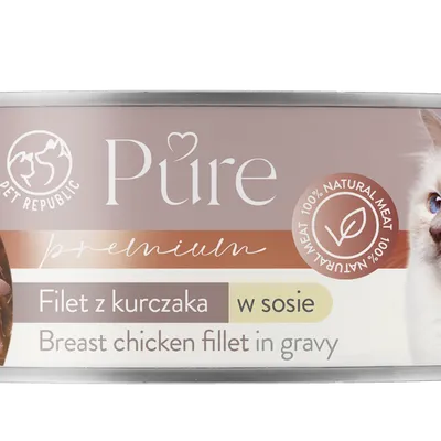 PetRepublic Pure filet z kurczaka w sosie 80g