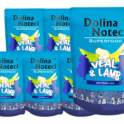 ZESTAW DOLINA NOTECI SUPERFOOD cielęcina i jagnięcina 10 x 300g