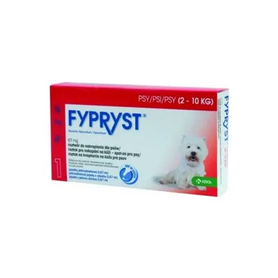 KRKA/ FYPRYST S PIES - 1 PIPETOWY 67MG (2-10KG)