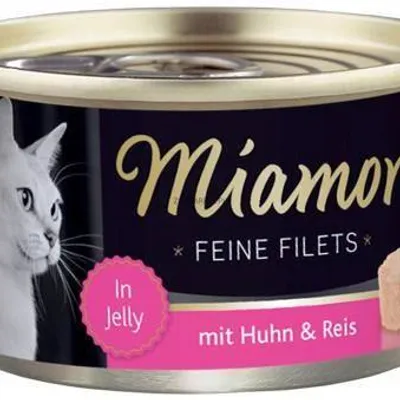 Miamor Feine Filets - mokra karma dla kota filety z kurczaka z ryżem 100g puszka