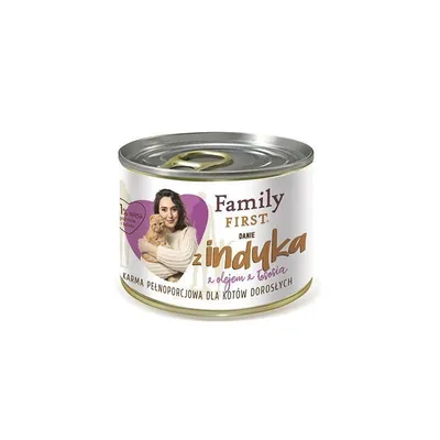 FAMILY FIRST Adult Cat danie z indyka 200g