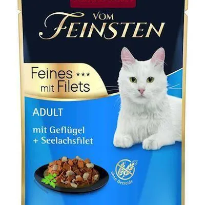 ANIMONDA Cat Vom Feinsten Adult  Drób + filet z mintaja saszetka 85g