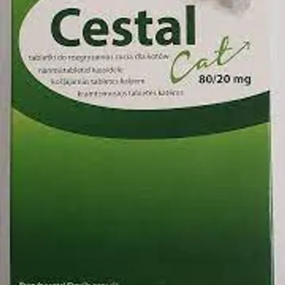 CEVA/ CESTAL Cat 80/20 mg 6 blistrów x 8 tabl przeciw pasożytnicze  do  żucia dla kotów