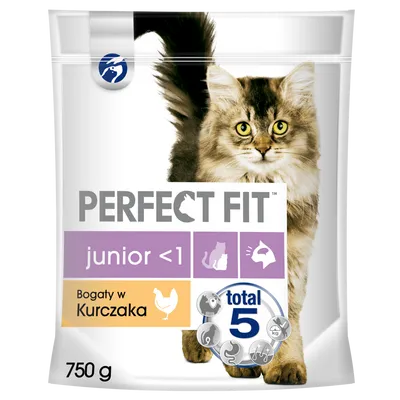 Perfect Fit Junior Bogaty w Kurczaka dla kota  750g