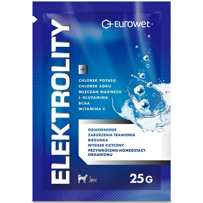 EUROWET Elektrolity dla psa i kota 25g