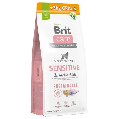 BRIT CARE Sustainable Sensitive Insect & Fish 12kg+2kg