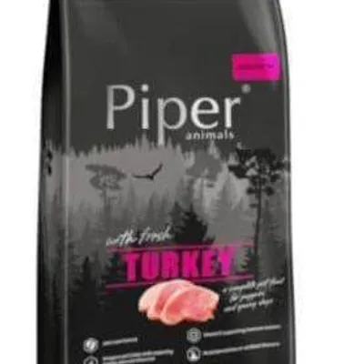 DOLINA NOTECI Piper Animals Junior z indykiem 12kg