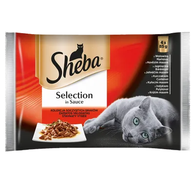 SHEBA Selection in Sauce soczyste smaki 85g 3+1