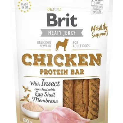 BRIT Jerky Snack Chicken Meaty Coins with Insect 80g