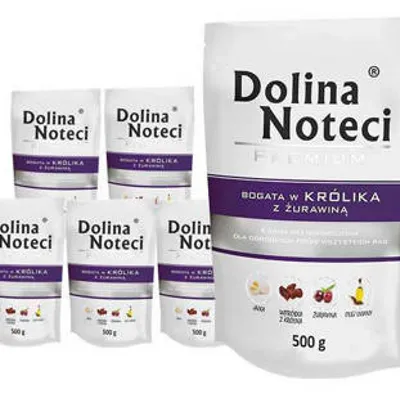 ZESTAW Dolina Noteci Premium Królik z żurawiną 10 x 500g