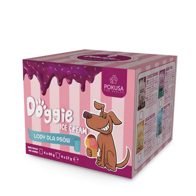 POKUSA Doggie Ice Cream - Lody dla psa 4x40g