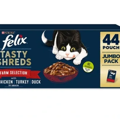 Felix Tasty Shreds w sosie MIX MIĘSNY saszetka 44x85g