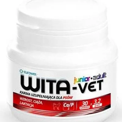 WITA-VET Ca/P = 2, 3,2g Junior+Adult 100 tabletek