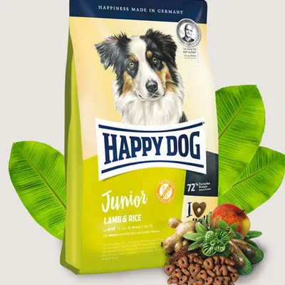 HAPPY DOG Junior jagnięcina i ryż 10kg