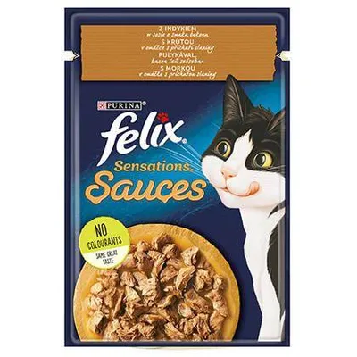 Felix Sensations z indykiem w sosie o smaku bekonu 85g