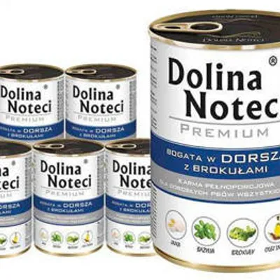 ZESTAW Dolina Noteci Premium Dorsz z brokułami 24 x 400g