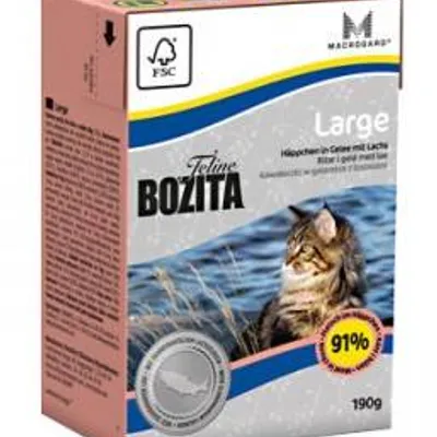 BOZITA Feline Large- kawałeczki mięsa w galarecie dla dużych kotów 190g