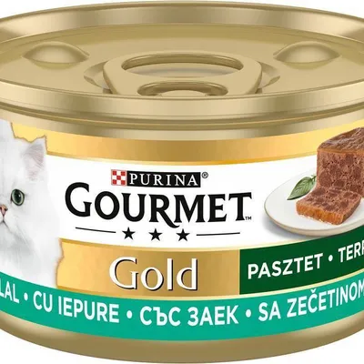 ZESTAW Purina Gourmet Gold pasztet z królikiem 85g x 6