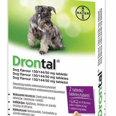 BAYER Drontal - Dog flavour 2tabl. (kostki) na 10kg