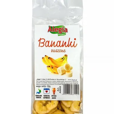 ALEGIA  - Przysmak Banany suszone 50g