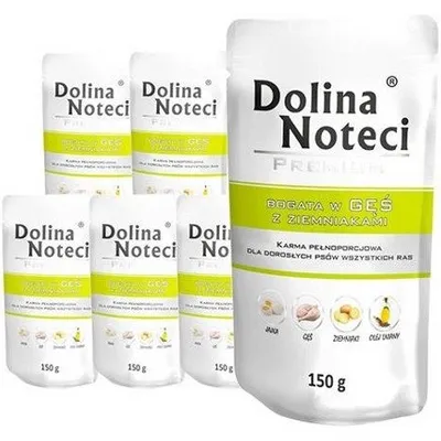 ZESTAW Dolina Noteci Premium bogata w gęś z ziemniakami 10 x 150g